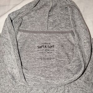 Torrid Soft Gray Cowl Neck Sweater